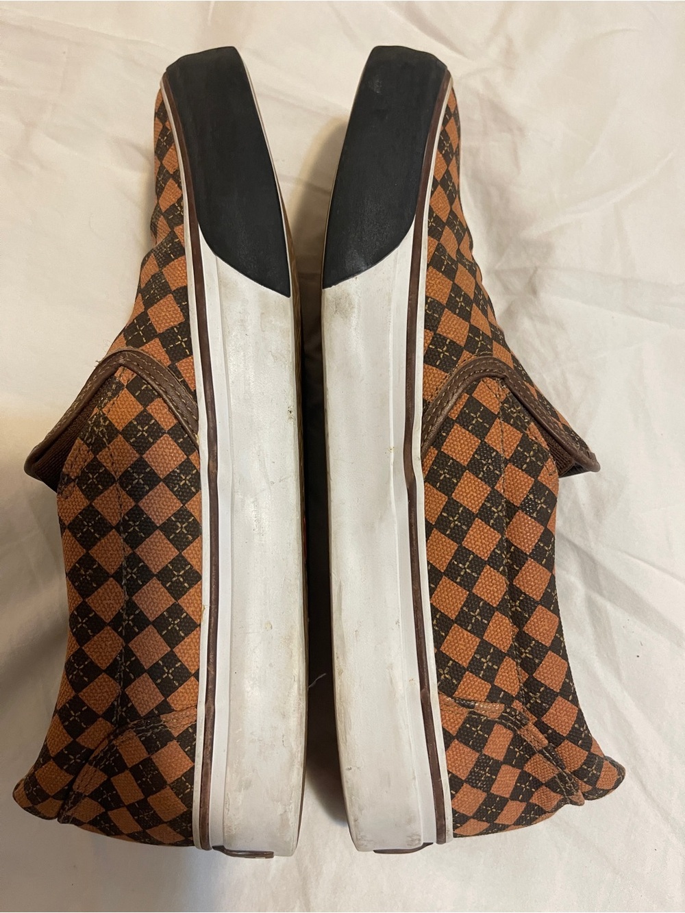 Alife Brown Checkerboard Slip-On Loafers - Picture 5 of 9